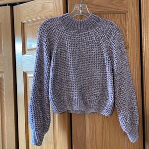 Brand new light purple chenille sweater